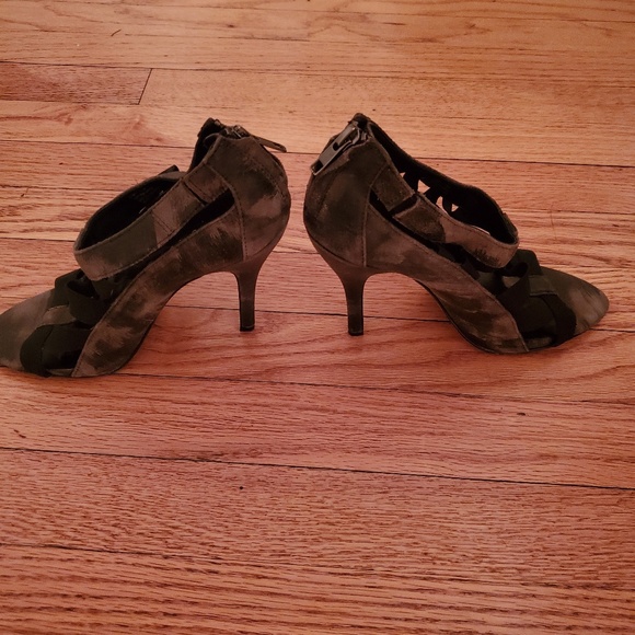 Elizabeth & James Distressed Leather Sandal/Bootie - Picture 2 of 3